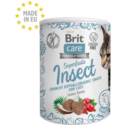 Brit Care Superfruits Insect with Coconut Oil & Rosehips - лакомство за котки 100gr