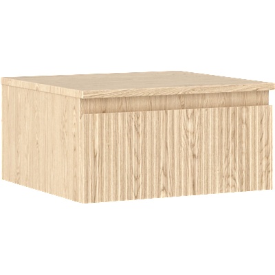 Mexen Rivel баня шкаф под мивка 50 см с плот, 1 чекмедже, рифеловано, дъб - 91A20-05023-1-BFC81 (91A20-05023-1-BFC81)