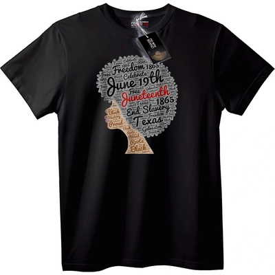 NOONEBRAND Тениска Juneteenth 1865 Свобода - 3XL, White