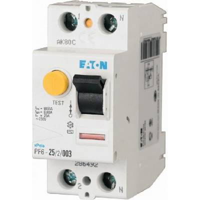 Eaton 2P 25A 0,1A typ A PF6-25/2/01-A 112922
