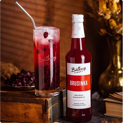 Baťkovy sirupy brusinka 0,5 l