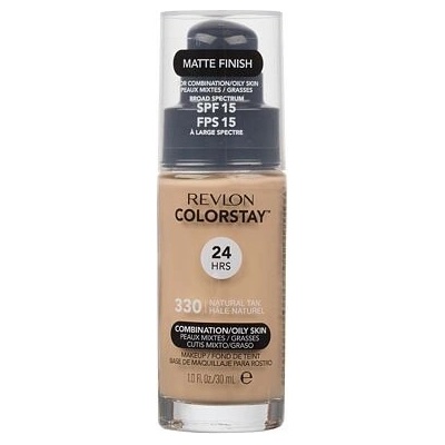 Revlon Professional Colorstay make-up Combination Oily Skin Make-up pre zmiešanú až mastnú pleť s pumpičkou 330 Natural Tan 30 ml