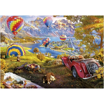Image 1 of Educa - Puzzle Hot Air Ballon Valley - 3 000 piese