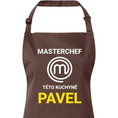 Bezvatriko.cz Pánská zástěra Masterchef této kuchyně Army 29 Canvas Zástěra s laclem 3258