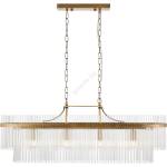 Endon Lighting 112573 - Пендел MARIETTA 4xE14/6W/230V месинг/прозрачен (EN0207)