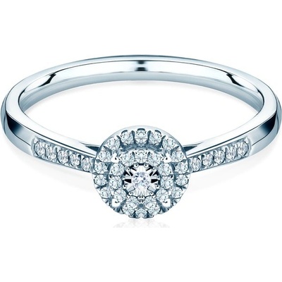Savicki Zásnubní prsten bílé zlato diamant SAVR77472 W