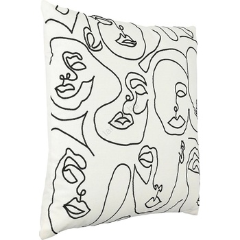 EGLO 420059 - Декоративна възглавница CHEVERY 45x45 см бял/черен (EG420059)