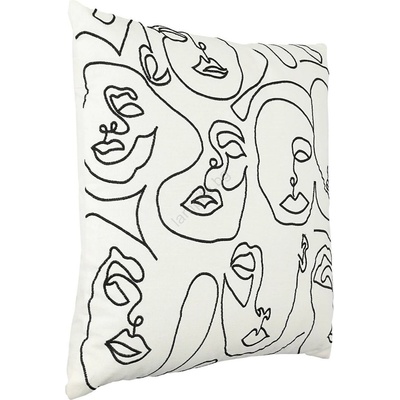 EGLO 420059 - Декоративна възглавница CHEVERY 45x45 см бял/черен (EG420059)