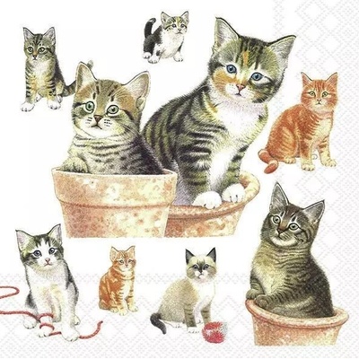 Ambiente ubrousek 33x33cm Roztomilé koťátka – Zbozi.Blesk.cz