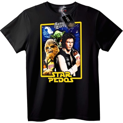 NOONEBRAND Тениска Star Pedos - L, Black