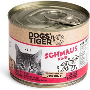 Dogs'n Tiger Schmaus hovězí 6 x 0,2 kg
