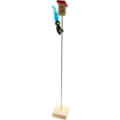 CZ výrobce Datel na tyči světle modré pírko