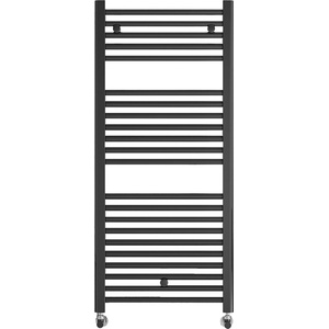 Crystal Водна лира за баня Crystal DIAMOND STRAIGHT, 330 W, 690 x 500 mm, черен мат (389291)