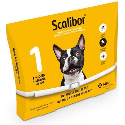 Intervet Scalibor Obojok antiparazitný 48 cm 6 ks