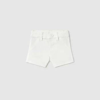 Mayoral Панталон къс basic в бял цвят за бебе момче Майорал