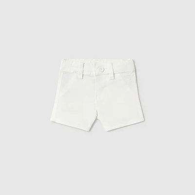 Mayoral Панталон къс basic в бял цвят за бебе момче Майорал