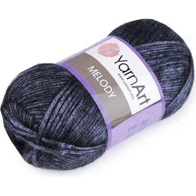 Pletací příze Melody 100 g Varianta: 4 (884) modrá tmavá, Balení: 1 ks 44920/91325/205625