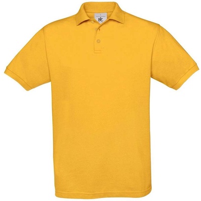 B&C Safran Piqué polo tričko žlté gold