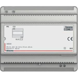 BTicino Захранващ блок за аудио система 0.6a din монтаж - 346040 (346040)