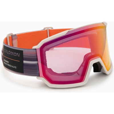 Salomon Скиорска маска Salomon S/View 3 Photo rainy day/ml red