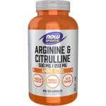 NOW Arginine & Citrulline [240 капсули]
