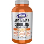 NOW Arginine & Citrulline [240 капсули]