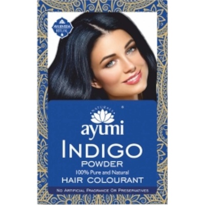 Ayumi Prášek Indigo barva na vlasy modročerná 100 g
