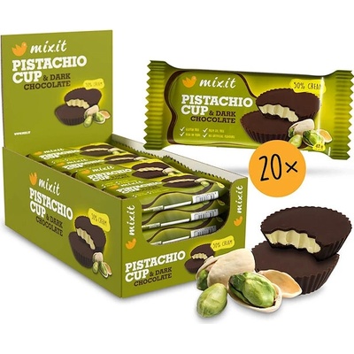 Mixit Cup Pistácie horká čokoláda 42 g