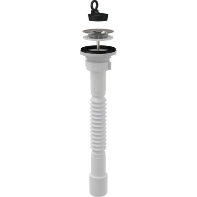 ALCA Flexi prípojka 5/4"×32/40 plast + vývod na umývadlo 5/4" s nerezovou mriežkou DN63 A750+A31