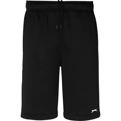 Slazenger Мъжки поларени къси панталони Slazenger Fleece Shorts Mens - Black