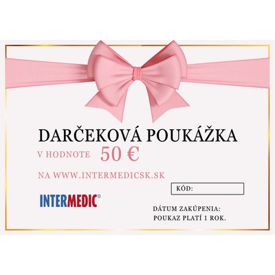 Darčeková poukážka v hodnote 50 € – univerzálny darček pre každého