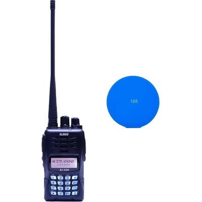 PNI Alinco DJ-500-E Dual Band VHF UHF Portable Radio 5W Sticky Pad (PNI-DJ500-SPB)