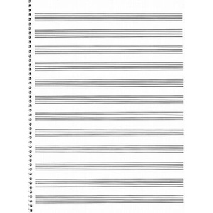 75. Spiral Book: 12-Stave: Passantino Manuscript Paper | Hal Leonard Publishing Corporation (ISBN: 9780825690754)