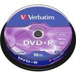 Verbatim DVD+R AZO 4.7GB 16X МАТОВА СРЕБРИСТА ПОВЪРХНОСТ (10 ОПАКОВКИ) (0023942434986)