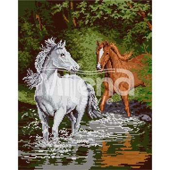 Image 1 of Milena Style Коне в реката конци Ariadna 1: 1