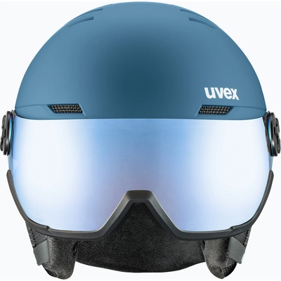 uvex Ски каска UVEX Wanted Visor stone blue matt/mirror blue/smoke