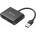 Sandberg Преходник Sandberg 134-35, от USB-A(м) към 2x HDMI(ж), черен (134-35)