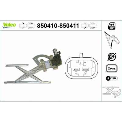 Zvedací zařízení oken VALEO 850410