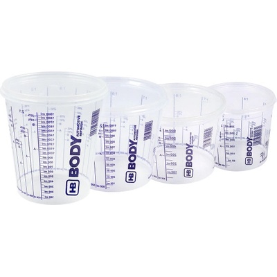 HB BODY - Plastová nádoba s odmerkou 1,3 L