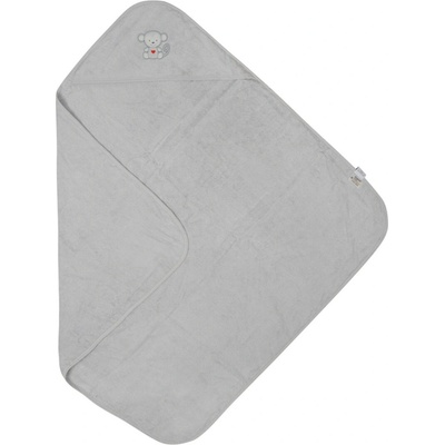Babymatex Osuška s kapucňou Bamboo 100 x 100 cm Tmavosivá