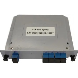 Conneu Оптичен PLC сплитер 1x4 с SC-UPC конектори, LGX касета, Conneu (CNPLC-104-SC1-SC1-LGXP)
