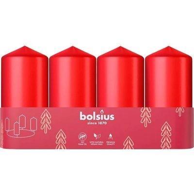 Bolsius Pillar Advent 48/100 mm 4 ks