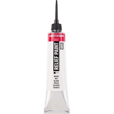 Amsterdam Relief Paint 20 ml | bílá