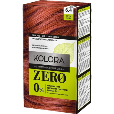 Kolora Zero Боя за коса, 6.4 Медно рус