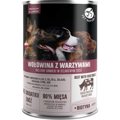PetRepublic Adult Medium & Large Beef with vegetables 1250 g