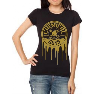 Chemical Guys WOMAN GOLD DRIPPING LOGO SHIRT 2015 EDITION