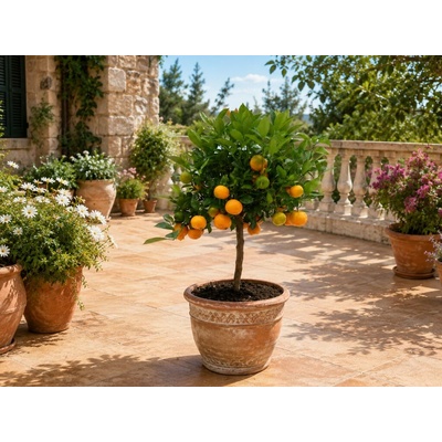 Citrus Nobilis - mandarínka na 25-30 cm kmienku, výška 60-70 cm, kvetináč 5 l