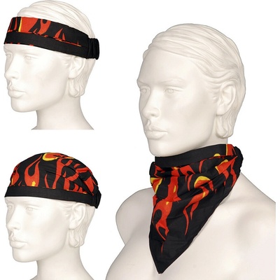 Šatka Fostex 3v1 Flame čierna-farebná