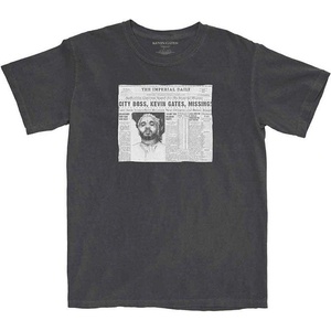 Kevin Gates The Paper Charcoal Grey L Риза (KEVTS03MC03)