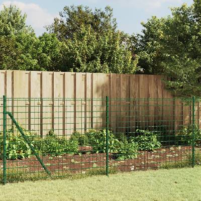 OMAXI Drátěný plot s přírubami zelený 1 x 25 m 778941
